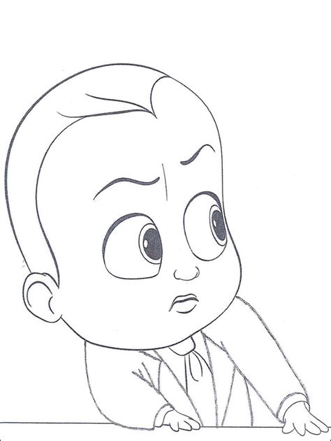 Kleurplaat Boss Baby 2