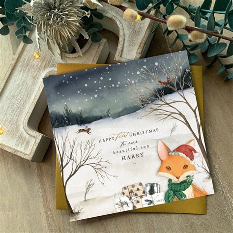 To Our Grandson First Christmas Card My Avail Nf By Farrah Eve