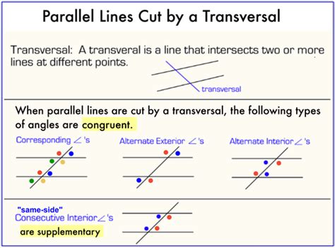 2 Parallel Lines And Transversals