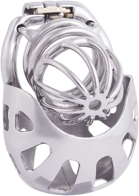 Ternence Metal Chastity Cage Device With Ergonomic Design Wrapped Scrotum Ring For Male Sm Penis