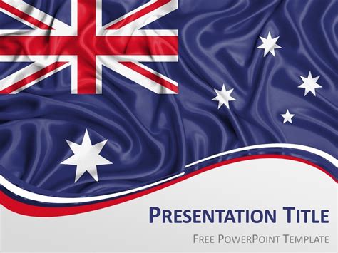 Australia Flag Powerpoint Template Presentationgo