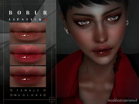 Lip Gloss With Sparkles Sims 4 Makeup Mod Modshost