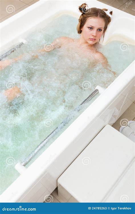 Girl In A Bathtub Stock Image Image Of Healthy People 24785263