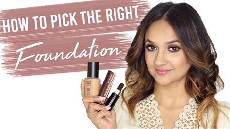 How To Pick The Right Foundation For Your Skin Youtube