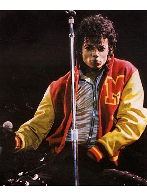 Michael Jackson Varsity Jacket M Logo Thriller Letterman Jacket