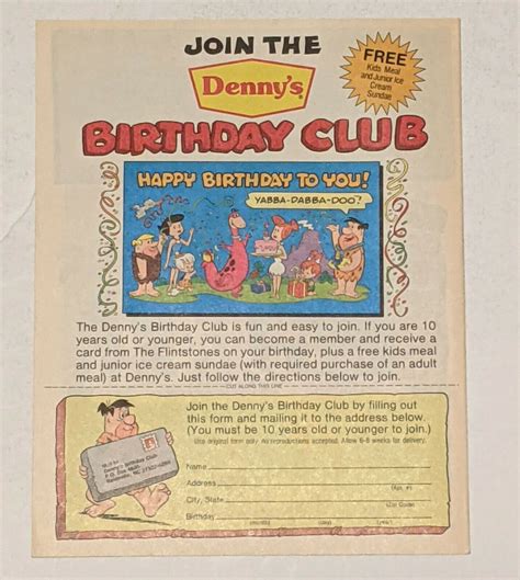 Flintstones Fun Book 6 Dennys Mini Comic 1989 Comic Books Modern