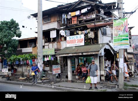 Street Scene Davao City Davao Del Norte Mindanao Philippines Stock