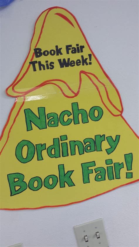 Book Fair Fiesta Nacho Ordinary Book Fair Sign Scholastic Book Fair