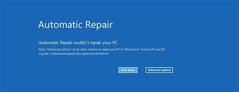 Автоматическое восстановление не может восстановить ваш компьютер с