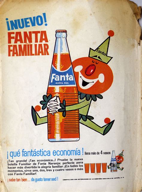 An Old Ad For Fanta Familiar Soda With A Clown Holding A Bottle In His
