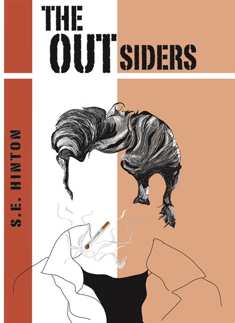 Outsiders Book Cover Using Illustrator Graphics Design By Erin Taylor Illustration Graphic