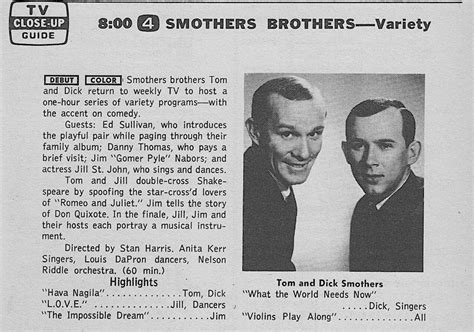 Retronewsnow On Twitter 📺debut The Smothers Brothers Comedy Hour