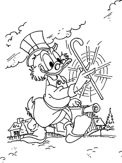 Scrooge McDuck coloring pages. Download and print Scrooge McDuck coloring pages
