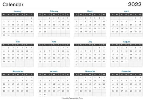 2022 Calendar Uk Printable Monthly Calendar Example And Ideas