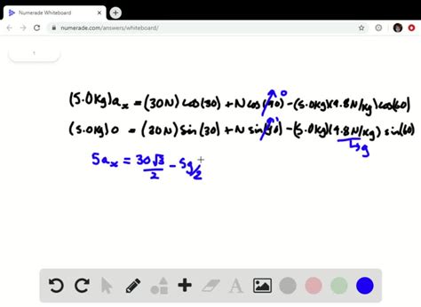 Solvedthe Two Sets Of Equations Below Are The Horizontal X And Vertical Y Component Forms Of