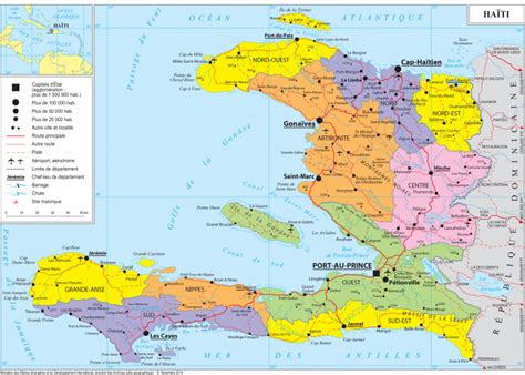 Since may 22, border patrol has stopped more than 1,800 after crossing the rio grande. Geopolitical map of Haiti, Haiti maps | Worldmaps.info