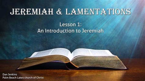 Jeremiah Introduction Youtube