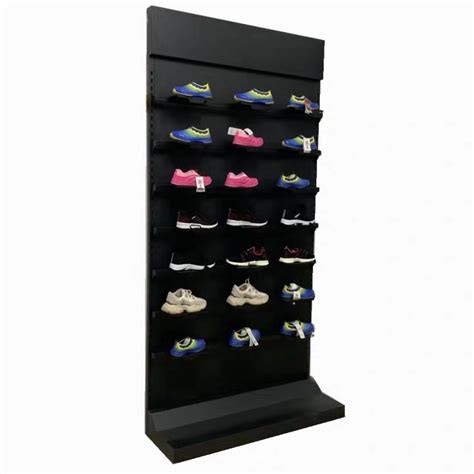 Shoe Wall Display Shelf Modern Mounted Shoe Retail Store Display Rack