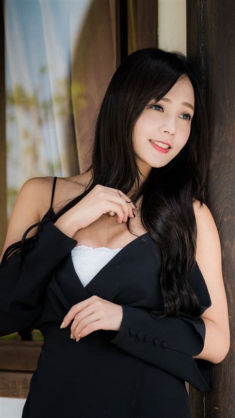 Cute Asian Black Dress 4k Ultra Hd Mobile Wallpaper 23 Black Dress