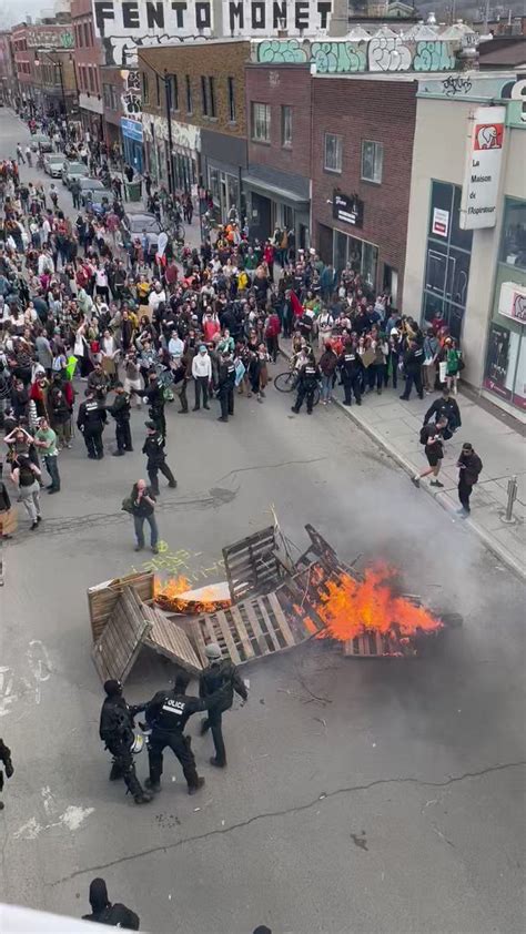 Camille Payant On Twitter Le Spvm Disperse Les Manifestants Qui Se