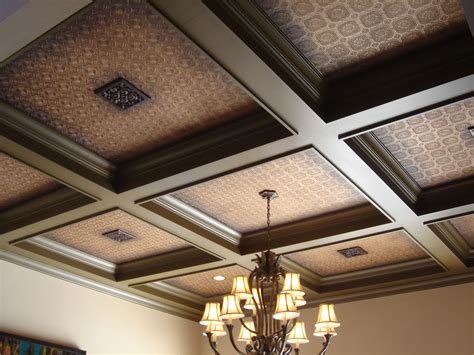 Wood Coffered Ceiling Design