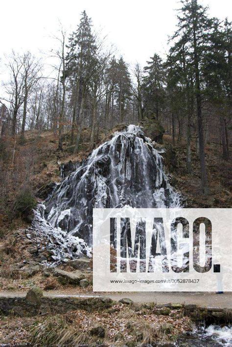 Vereister Radau Wasserfall Bei Bad Harzburg Im Harz