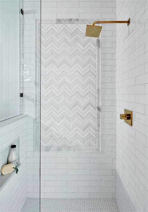 Herringbone Tile Shower Panel Shower Tile Bathroom Remodel Shower