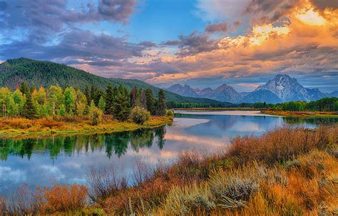 Autumn At Oxbow Bend Limited Edition Photograph By Greg Norrell Fine