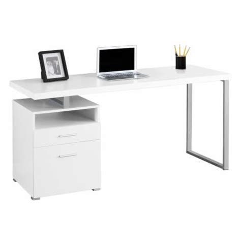 Monarch Specialties 60 Modern Home Computer Desk With Filing Drawer