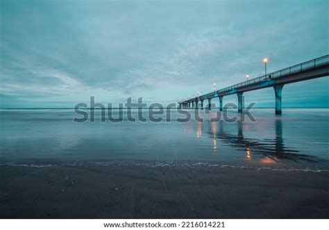 Long Exposure Ocean New Brighton Pier Stock Photo 2216014221 Shutterstock