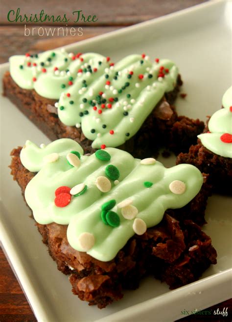 105 decorating ideas for the most festive christmas ever. Christmas Tree Brownies - Six Sisters' Stuff