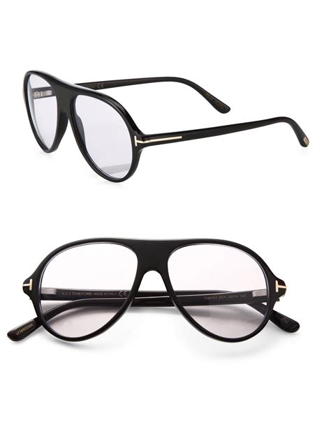 Tom Ford Private Collection Tom N 1 Round Optical Glasses In Black For Men Lyst