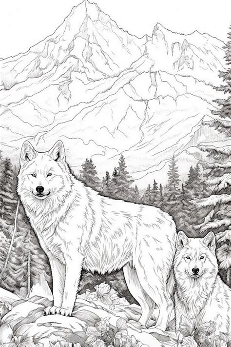Realistic Wolf Colouring Pages Ideas | The Best Porn Website