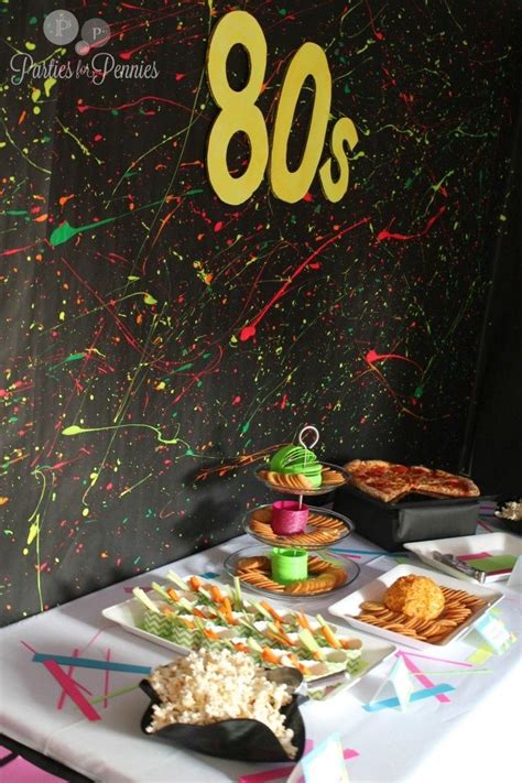 Pin By Jamie Renzi On Evans Birthday Party 80s Party Foods 80s Party