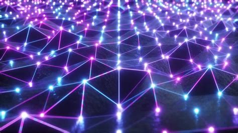 Neon Grid Stock Motion Graphics Motion Array