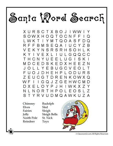 Printable Christmas Word Puzzles Woo Jr Kids Activities