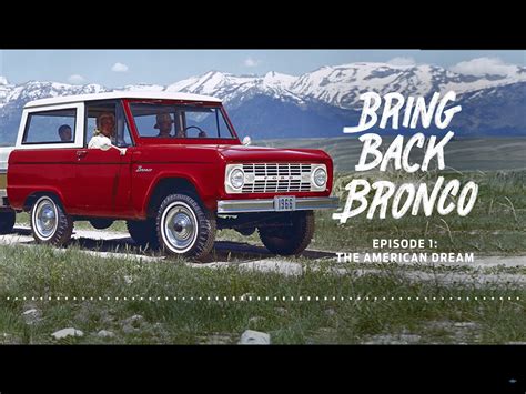 Fords New Podcast “bring Back Bronco The Untold Story” Bronco6g