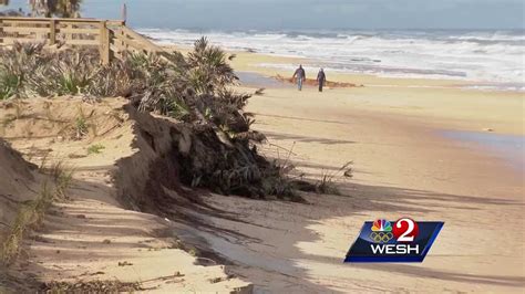 beach erosion causes concern in flagler county