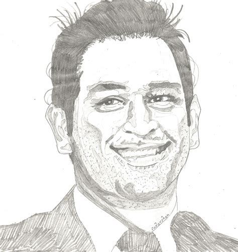 Mahendra Singh Dhoni Person Sketch Mahi Mahi Msd Best Player Singh