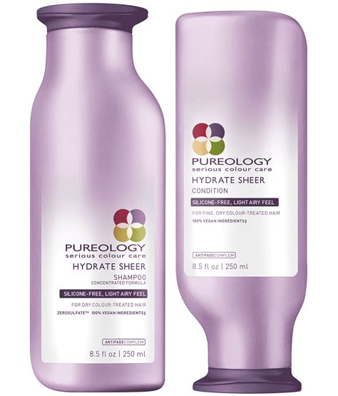 Hydrate Sheer Shampoo And Conditioner Duo For Fine Colored Hair Pureology