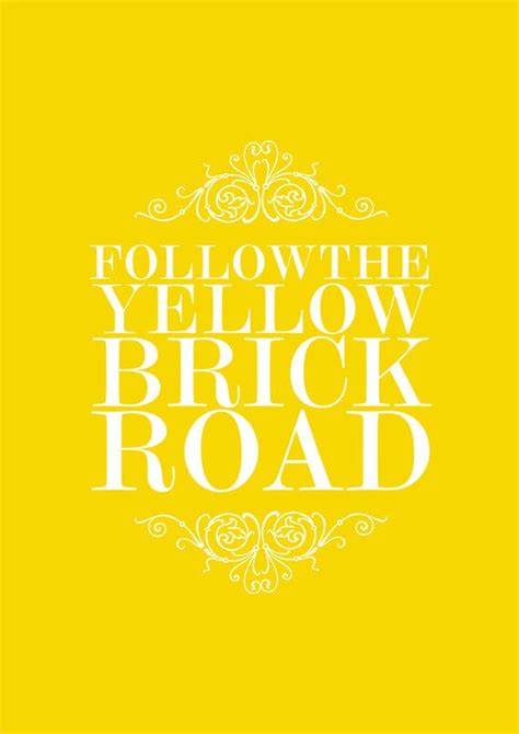 Follow The Yellow Brick Road Art Print By Margin On Etsy