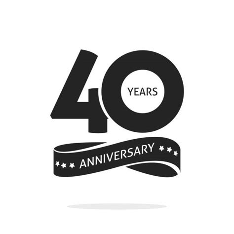 40th Anniversary Logo Stock Vectors Istock