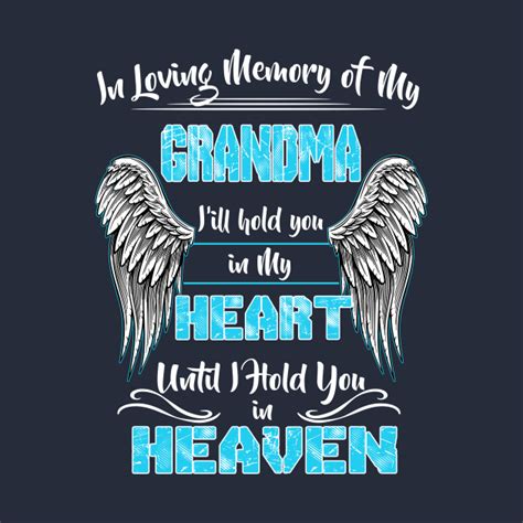 Categories all grief cards, female grief cards, grandparents grief cards tags memorial cards grandmother, memorial cards grandparents, mothers day memorial cards. In Loving Memory of my Grandma I Hold You in Heaven - My Grandma Is Guardian Angel - Kids Long ...