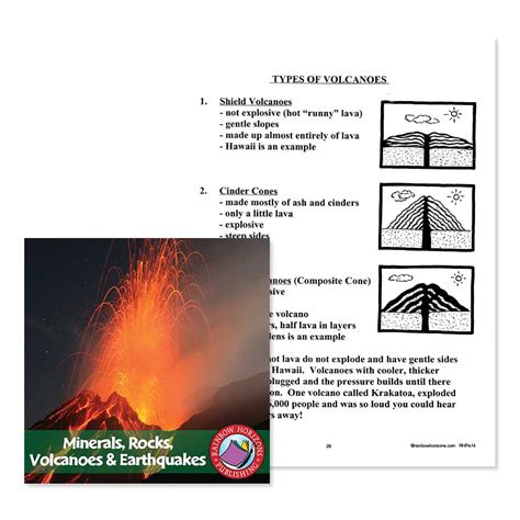 Minerals Rocks Volcanoes And Earthquakes Types Of