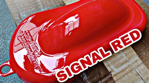 How To Spray Signal Red Samurai Paint Youtube