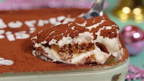 Christmas Tiramisu Recipe Italian Coffee Flavored Dessert Cooking