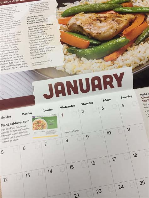 Food And Nutrition Calendars Available At Extension Office Wpky