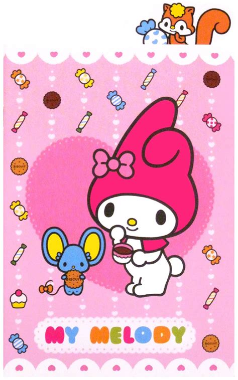 Sanrio My Melody Candy Notebook W Bookmark Hello Kitty Backgrounds
