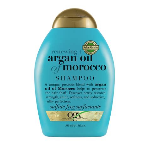 OGX Renewing Argan Oil Of Morocco Moisturizing Daily Shampoo To Soften Strengthen Hair