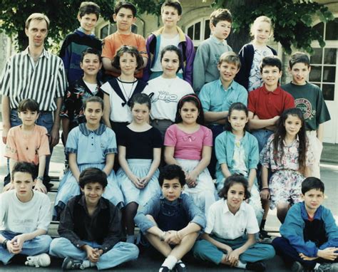 Photo de classe Classe de CM2 année scolaire 1991 1992 de 1991 ECOLE